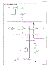 2018福田拓陆者 电路图-2.12 后视镜及后风窗加热系统