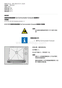 E90底盘320si 8-拆卸和安装或更新 Car Communication Computer 的回转计传感器