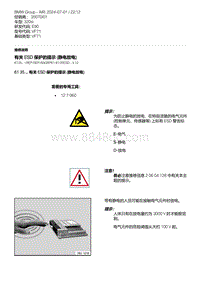 E90底盘320si 5-有关 ESD 保护的提示 静电放电 