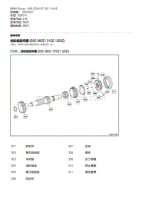 E46底盘330Ci 16-齿轮组结构图 S5D 260Z - 310Z - 320Z 