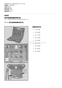 E90底盘320si 7-用于导线束修理的专用工具