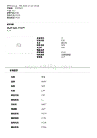 E90底盘320i BMW 320i 115kW N46T 型号代码 PG06