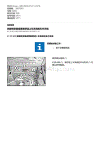 E90底盘320si 1-拆卸和安装或更新舒适上车系统的车内天线