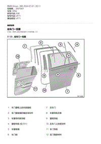 E90底盘320si 1-后车门一览图