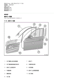 E90底盘330xi 5-前车门一览图