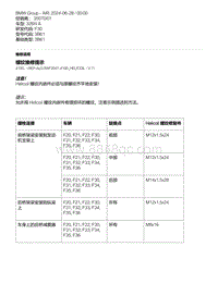 F30底盘328xi 16-螺纹维修提示