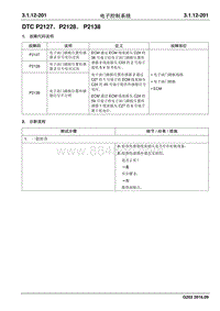 2016睿行M70维修手册 DTC P2127 P2128 P2138