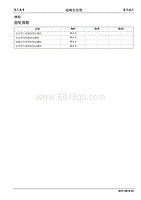 2019睿行EM80维修手册 5.1.4 座椅安全带