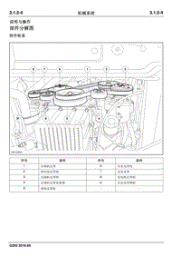 2016睿行M70维修手册 部件分解图