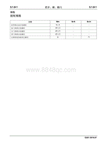 2016 睿行S50维修手册 把手 锁 锁闩