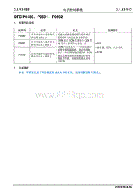 2016睿行M70维修手册 DTC P0480 P0691 P0692_1