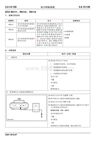 2016 睿行S50维修手册 DTC P0111 P0112 P0113