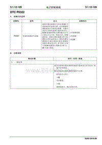 2016睿行M70维修手册 DTC P0322