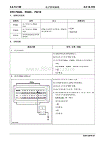 2016 睿行S50维修手册 DTC P0604 P0605 P0219
