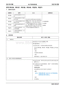 2016 睿行S50维修手册 DTC P0136 P0137 P0138 P0140 P2270 P2271