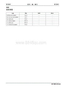 2016睿行M90维修手册 把手 锁 锁闩