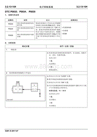 2017睿行S50T维修手册 DTC P0033 P0034 P0035