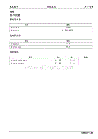 2016 睿行S50维修手册 充电系统