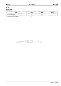 2018睿行EM80维修手册 2.3.6 助力制动