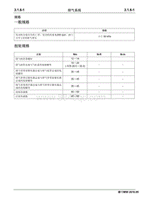 2016睿行M90维修手册 排气系统 4G94S-TD2 