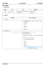 2016 睿行S50维修手册 DTC U0001