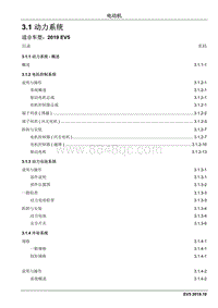 2019睿行EM80维修手册 3.1 动力系统