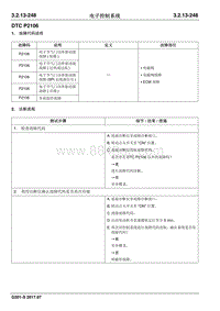 2017睿行S50T维修手册 DTC P2106