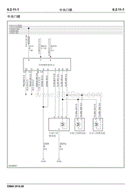2018睿行EM80电路图 6.2.11中央门锁