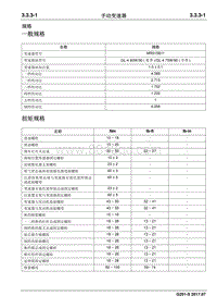 2017睿行S50T维修手册 手动变速器