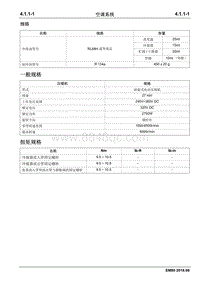 2018睿行EM80维修手册 规格