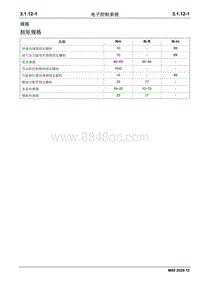 2020睿行M80维修手册 规格