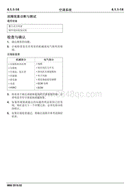 2019睿行M80维修手册 故障现象诊断与测试