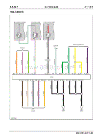 2019睿行M60电路图 3.1.12电子控制系统