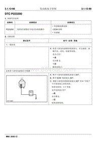 2020睿行M80维修手册 DTC P223200