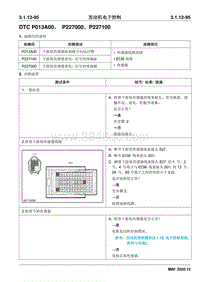 2020睿行M80维修手册 DTC P013A00 P227000 P227100