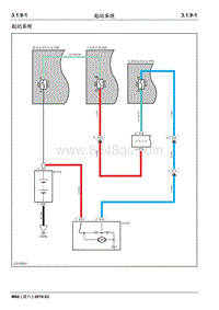 2019睿行M60电路图 3.1.9起动系统
