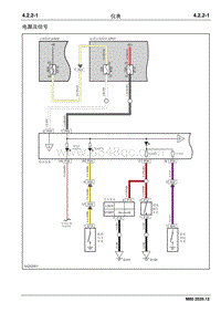 2020睿行M80电路图 4.2.2仪表