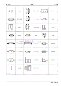 2020睿行M90电路图 1.1.2符号