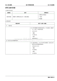 2020睿行M80维修手册 DTC U013100