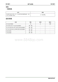 2019睿行M70维修手册 排气系统