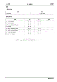 2020睿行M80维修手册 3.1.6排气系统