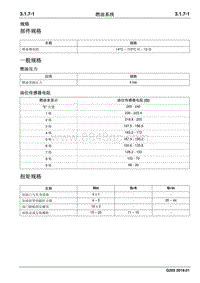 2019睿行M70维修手册 燃油系统