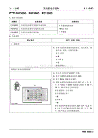 2020睿行M80维修手册 DTC P013600 P013700 P013800