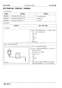 2020睿行M80维修手册 DTC P020100 P026100 P026200