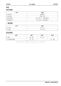 2020睿行M80维修手册CNG- 3.1.8 点火系统