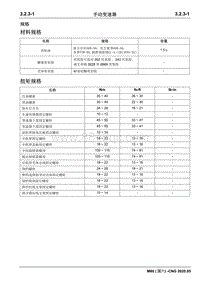 2020睿行M80维修手册CNG- 3.2.3手动变速器