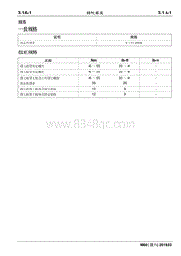 2019睿行M60维修手册 3.1.6排气系统