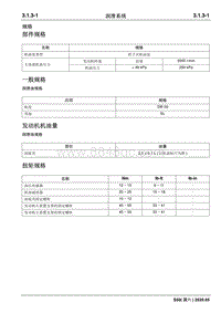 2020睿行S50维修手册 润滑系统