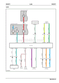 2020睿行S50电路图 4.2.2仪表