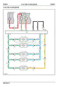 2020睿行S50电路图 4.2.8中央门锁与车身防盗系统
